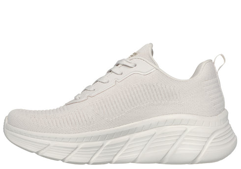 Pantofi sport, dama, SKECHERS BOBS B FLEX HI-FLYING HI 117385-OFWT alb, textil